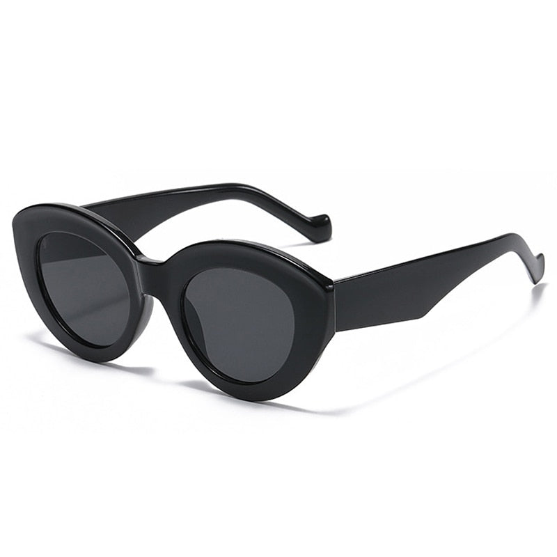 Playpark Claire Sunglasses feature a vintage cat eye with thick frames made from recycled materials and 400 UV protection - featured colour black.