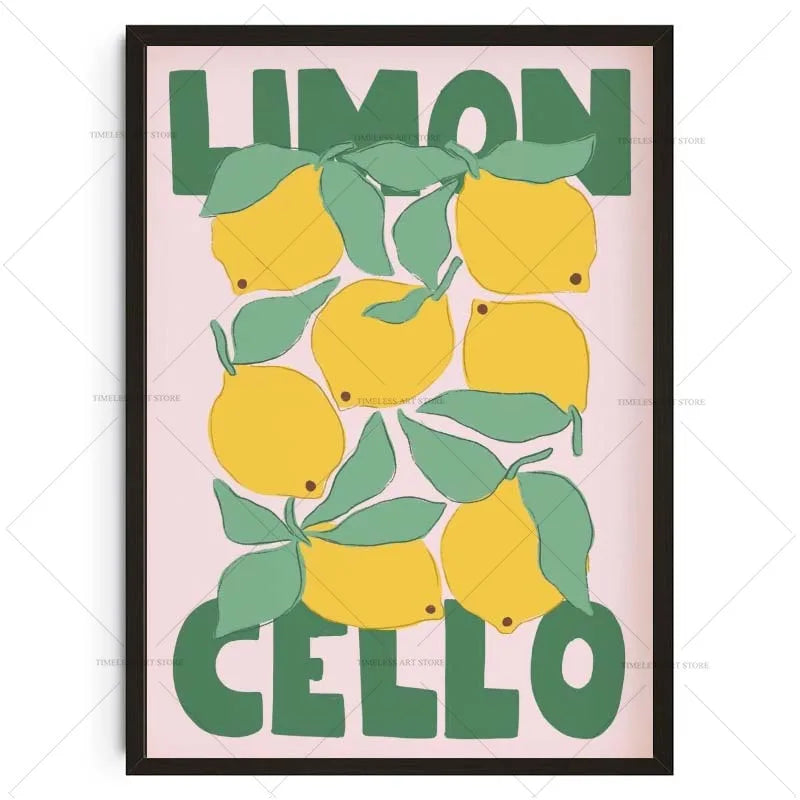 Lemon Cello Digital Canvas Print