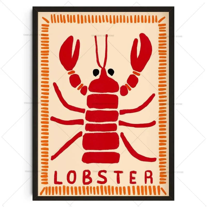 Lobster Digital Canvas Print