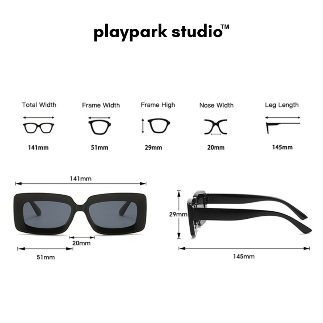 Playpark Alexa Sunglasses size guide to find your best fit!