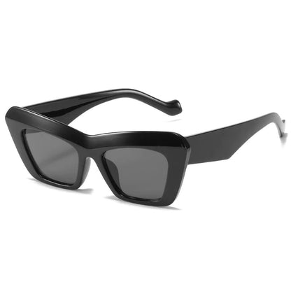 Playpark cat eye vintage style sunglasses in black, made from recycled materials and 400 UV protection.