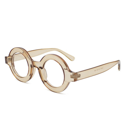 Playpark Joseph Eyewear Frame features a beige frame with transparent lenses so you can wear them as a trend accessory, but they are designed to be fitted with prescription lenses. Made from 100% recycled materials and 400 UV protection lenses.