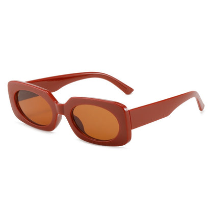 Playpark Atlas Sunglasses feature vintage style shapes and tan transparent lenses and solid brown colour frames. Made from recycled materials and 400 UV protection.