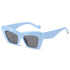 Playpark cat eye vintage style sunglasses in blue, made from recycled materials and 400 UV protection.