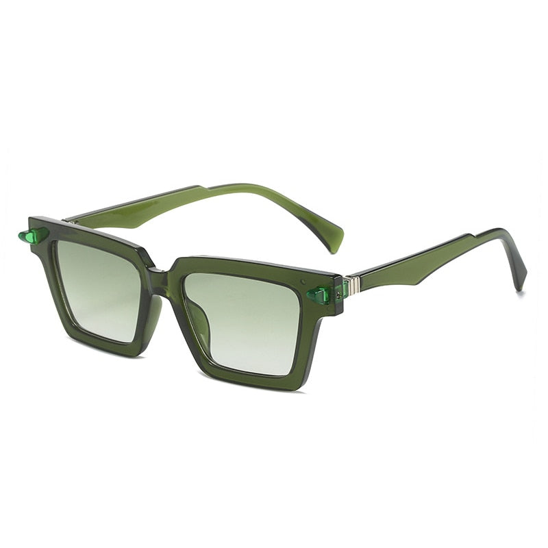 Playpark Sunglasses with clear lenses and frames. The Lenses are transparent and the arms are khaki. UV 400 Protection and made from recycled materials.