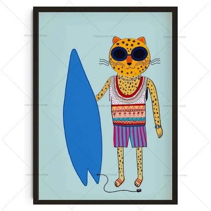 Surfs Up Digital Canvas Print