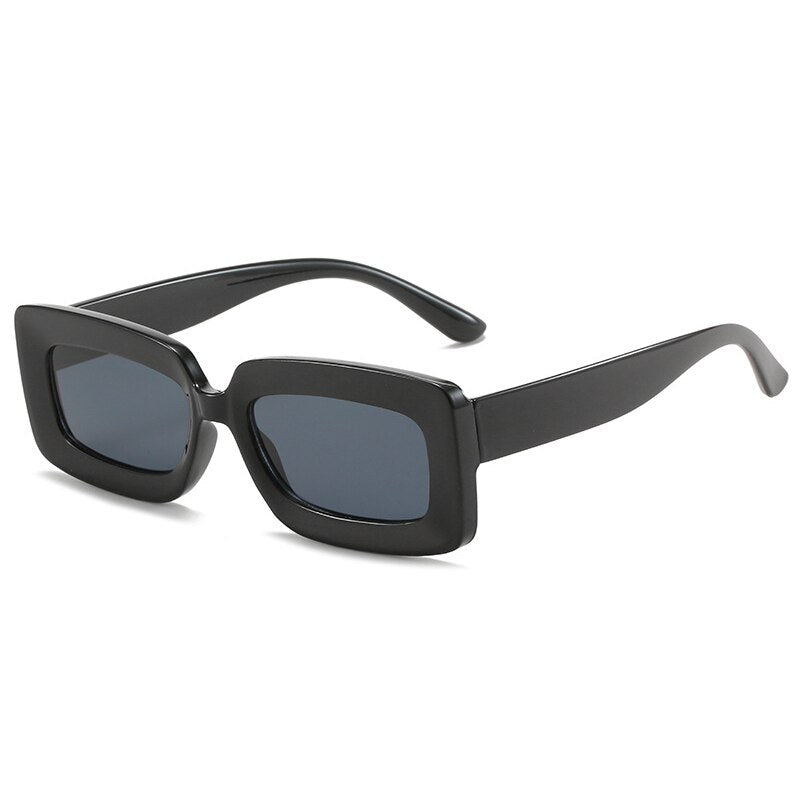 Playpark Alexa Sunglasses with transparent black lenses and solid black coloured frames are made from 100% recycled plastic with UV400 protection lenses. 